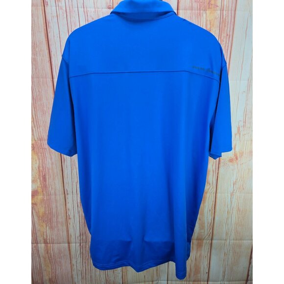 Under Armour Mens HeatGear Polo XXL Bluish-Purple Loose Fit Short Sleeve - Picture 2 of 7